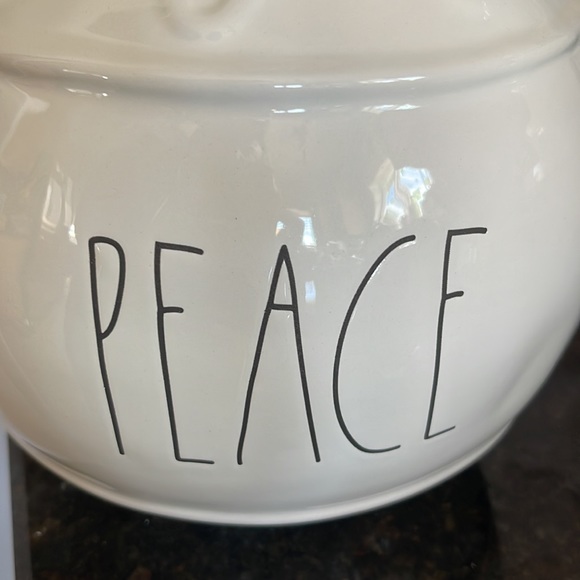 Rae Dunn - PEACE - ball - Picture 2 of 3